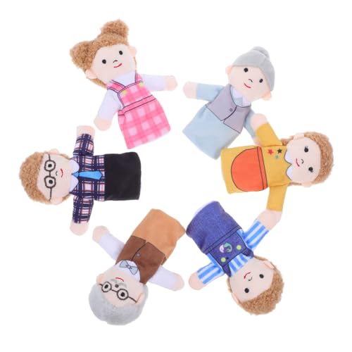 POPETPOP 6 Stück Familie Fingerpuppen Elternteil Kleinkind Marionette Karikatur Familienhandpuppe Finger Familie Puppenhausfamilie Puppentheater Für Puppenfamilie Pp Baumwolle POPETPOP 6 Stück Familie Fingerpuppen Elternteil Kleinkind Marionette Karikatur Familienhandpuppe Finger Familie Puppenhausfamilie Puppentheater Für Puppenfamilie Pp Baumwolle von POPETPOP