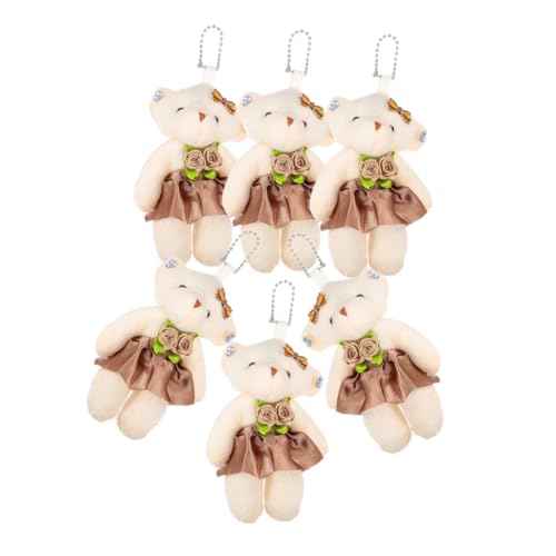 POPETPOP 6 Stück Hochzeitsbär- Schlüsselhalter Schlüsselanhänger Spielzeuge Mini-bärenspielzeug Kleines Bärenspielzeug Kleiner Ausgestopfter Bär Kleine Bären Stoff Hellbraun POPETPOP 6 Stück Hochzeitsbär- Schlüsselhalter Schlüsselanhänger Spielzeuge Mini-bärenspielzeug Kleines Bärenspielzeug Kleiner Ausgestopfter Bär Kleine Bären Stoff Hellbraun von POPETPOP