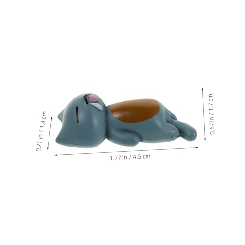 POPETPOP 6 Stück Teiliges Katzenfiguren für Auto Innenraum PVC Rückansicht Katzen Dekoration Niedliche Armaturenbrett Deko Heilende Tierornamente Geeignet als LKW Innenraum Zubehör von POPETPOP
