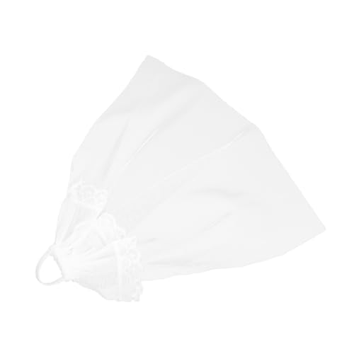 POPETPOP 6 Stück Teiliges Puppen Brautschleier Kurzer Weißer Tüll Hochzeitsschleier für Modepuppen Hochzeitskleid Zubehör Romantisches Brautaccessoire von POPETPOP
