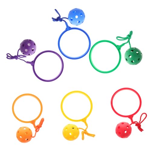POPETPOP 6 Stück Teiliges Sprungball Spielset für Bunte Fußringe mit Seil Fördert Koordination und Motorik Geeignet für Indoor und Outdoor Sport Gesundes Bewegungsspiel für Mädchen und POPETPOP 6 Stück Teiliges Sprungball Spielset für Bunte Fußringe mit Seil Fördert Koordination und Motorik Geeignet für Indoor und Outdoor Sport Gesundes Bewegungsspiel für Mädchen und von POPETPOP