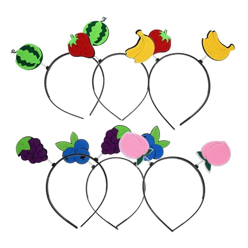 POPETPOP 6 Stück Teiliges Wassermelonen Haarreif aus Weichem Material Bequemer Sitz Lustiges Obst Design Geeignet für Erwachsene für Party und Festtagsoutfits POPETPOP 6 Stück Teiliges Wassermelonen Haarreif aus Weichem Material Bequemer Sitz Lustiges Obst Design Geeignet für Erwachsene für Party und Festtagsoutfits von POPETPOP