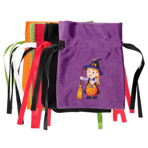 POPETPOP 6Stücke Halloween Geschenktüten mit Kordelzug Praktische Snacktaschen für Süßigkeiten und Partygeschenke für Halloween Feiern und Mottopartys POPETPOP 6Stücke Halloween Geschenktüten mit Kordelzug Praktische Snacktaschen für Süßigkeiten und Partygeschenke für Halloween Feiern und Mottopartys von POPETPOP
