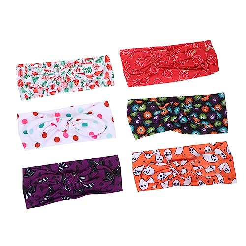 POPETPOP 6Stücke Halloween Kopfbänder für Knotted Headbands mit Bunny Exquisites Haarzubehör für Unvergessliche Partymomente Bequem und Langlebig von POPETPOP