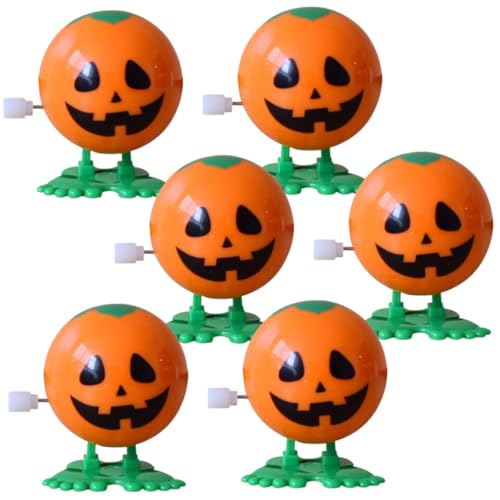 POPETPOP 6Stücke Halloween Wind Up Spielzeuge Lustige Kürbis Uhrwerksspielzeuge für Mitgebsel für Halloweenpartys und Kreative Dekoration POPETPOP 6Stücke Halloween Wind Up Spielzeuge Lustige Kürbis Uhrwerksspielzeuge für Mitgebsel für Halloweenpartys und Kreative Dekoration von POPETPOP