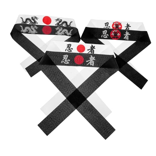 POPETPOP 6pcs Japanische Karate Stirnband Japanischer Sushi -chef -bandana Kopfbedeckung Für Karate Sport, Küchenkochkostümversorgung von POPETPOP