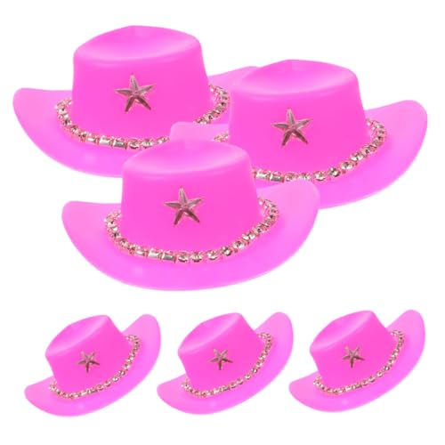 POPETPOP 6stücke Teiliges Miniatur Cowboyhüte Für Puppen Dekorative Hüte Im Western-thema Für Bastelprojekte Partys Und Puppenhaus-dekorationen Mit Weißem Strassband POPETPOP 6stücke Teiliges Miniatur Cowboyhüte Für Puppen Dekorative Hüte Im Western-thema Für Bastelprojekte Partys Und Puppenhaus-dekorationen Mit Weißem Strassband von POPETPOP
