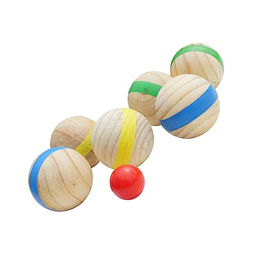 POPETPOP 7St Bodenkugel für kinderspielzeug Outdoor Toys kindersport rollenbock kreative Holzkugeln Boccia-Bälle Bälle lustige Bälle Boccia aus Holz POPETPOP 7St Bodenkugel für kinderspielzeug Outdoor Toys kindersport rollenbock kreative Holzkugeln Boccia-Bälle Bälle lustige Bälle Boccia aus Holz von POPETPOP
