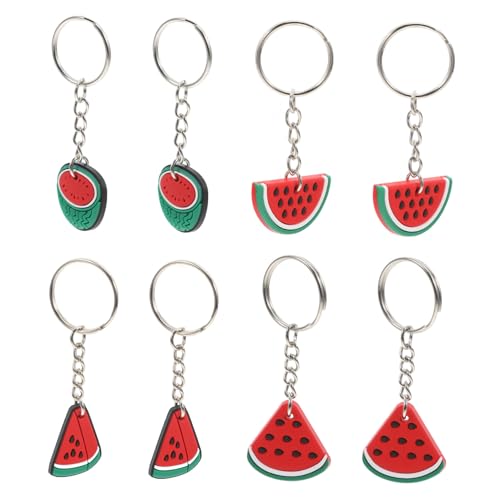 POPETPOP 8 Stück Pvc Watermelon Schlüsselbund Schlüsselanhänger Wassermelone Wassermelonen-anhänger Schlüsselanhänger Im Wassermelonen-imitat Schlüsselbund -partygunst POPETPOP 8 Stück Pvc Watermelon Schlüsselbund Schlüsselanhänger Wassermelone Wassermelonen-anhänger Schlüsselanhänger Im Wassermelonen-imitat Schlüsselbund -partygunst von POPETPOP