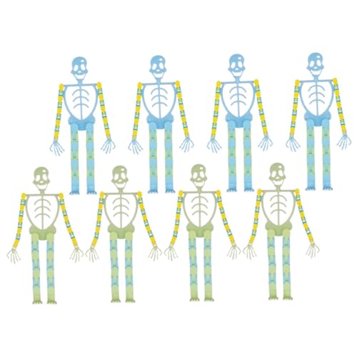 POPETPOP 8 Stück Teiliges Halloween Skelett aus Robustem Lustige Skelettmodelle für Partygeschenke Praktische Deko für Zuhause Büro und Halloween Partys Vielseitig und Langlebig von POPETPOP
