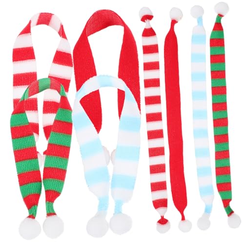 POPETPOP 8 Stück Teiliges Mini Strickschals aus Festliche Weihnachtsdeko für Puppen Mini Schneemänner und Weinflaschen Kreative DIY Accessoires Langlebige Polyester Materialien Vielseitig POPETPOP 8 Stück Teiliges Mini Strickschals aus Festliche Weihnachtsdeko für Puppen Mini Schneemänner und Weinflaschen Kreative DIY Accessoires Langlebige Polyester Materialien Vielseitig von POPETPOP