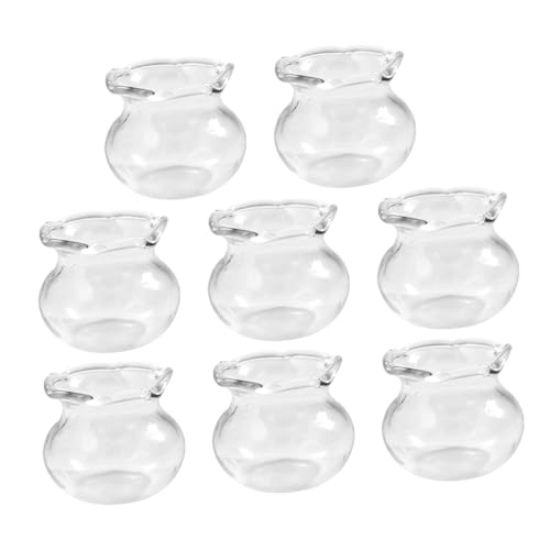 POPETPOP 8 Stück Teiliges Miniatur Fischglas Aquarium Deko für Puppenhaus Transparent Mini Fischbehälter Mikro Zubehör für DIY Modellbau POPETPOP 8 Stück Teiliges Miniatur Fischglas Aquarium Deko für Puppenhaus Transparent Mini Fischbehälter Mikro Zubehör für DIY Modellbau von POPETPOP