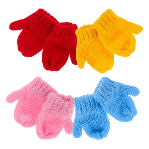 POPETPOP 8Stücke Mini Puppenhandschuhe aus Garn Puppenzubehör für Kreative DIY Projekte für Puppen im Maßstab für Interaktives POPETPOP 8Stücke Mini Puppenhandschuhe aus Garn Puppenzubehör für Kreative DIY Projekte für Puppen im Maßstab für Interaktives von POPETPOP