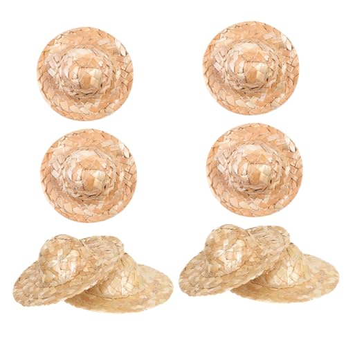 POPETPOP 8Stücke Strohhüte Handgefertigte Kleine Hüte für DIY Dekoration Entzückende Hutschmuck Requisite für Puppen und Bastelprojekte Vielseitig Einsetzbar und Langlebig POPETPOP 8Stücke Strohhüte Handgefertigte Kleine Hüte für DIY Dekoration Entzückende Hutschmuck Requisite für Puppen und Bastelprojekte Vielseitig Einsetzbar und Langlebig von POPETPOP