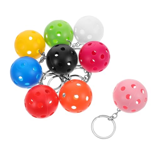 POPETPOP 9 Stück Golfschlüsselkette Sportliche Schlüsselanhänger Sport Schlüsselanhänger Leichter Schlüsselanhänger Sportliche Ball Party gefallen Golfschmuck Ball-Anhänger Metall von POPETPOP