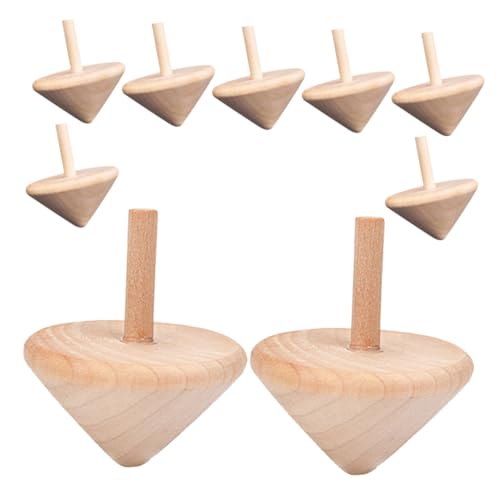 POPETPOP 9 Stück Kreiselspielzeug Aus Holz Holzhandwerk DIY Kreisel Aus Holz Gyro - Handgyro- Spinning Top Toy Mini-kreisel Holzkreisel Für Partys Hölzern Beige POPETPOP 9 Stück Kreiselspielzeug Aus Holz Holzhandwerk DIY Kreisel Aus Holz Gyro - Handgyro- Spinning Top Toy Mini-kreisel Holzkreisel Für Partys Hölzern Beige von POPETPOP