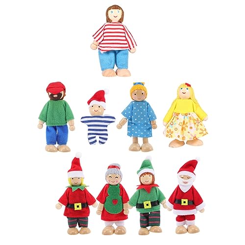 POPETPOP 9Stücke Teiliges Puppenfamilien aus Puppen für Handpuppen für Kreative Rollenspiele Weihnachtsdekoration und Entwicklung Sozialer Fähigkeiten POPETPOP 9Stücke Teiliges Puppenfamilien aus Puppen für Handpuppen für Kreative Rollenspiele Weihnachtsdekoration und Entwicklung Sozialer Fähigkeiten von POPETPOP