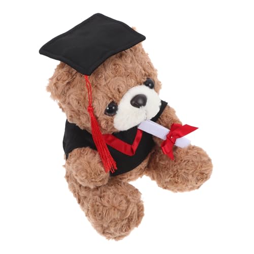 POPETPOP Abschlussbär-puppe, Plüschbär-ornament, Klasse 2025, Abschlussfeier, Zubehör Für Abschlussfeier, Andenken von POPETPOP