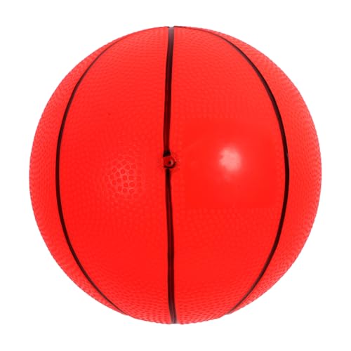 POPETPOP Aufblasbarer Hüpfball Basketball-Jungs Kleiner Basketball Basketballkorb Kinderbasketball Kleinkind Trainiert Basketball Trainieren Basketball Rot PVC von POPETPOP