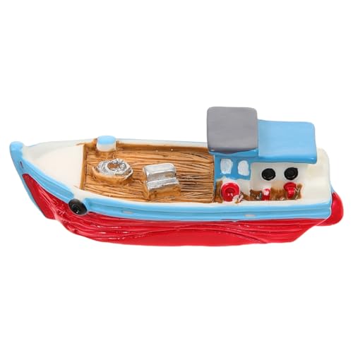 POPETPOP Boot Deko aus Harz Mediterranes Design Perfektes Tischornament für Mikrolandschaften und Puppenhäuser Robust und Langlebig für Freunde POPETPOP Boot Deko aus Harz Mediterranes Design Perfektes Tischornament für Mikrolandschaften und Puppenhäuser Robust und Langlebig für Freunde von POPETPOP