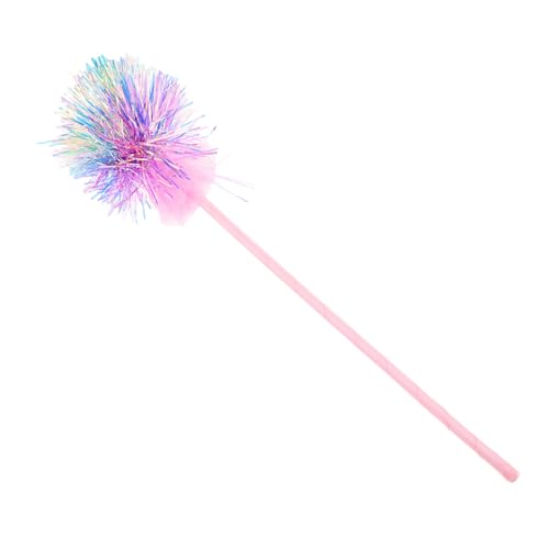 POPETPOP Bunter Glitzer Feenstab für Leichter Pompom Zauberstab mit Funkelnden Pailletten Kindgerechtes Material für Prinzessinnen Partys Geburtstage und Kostümfest von POPETPOP