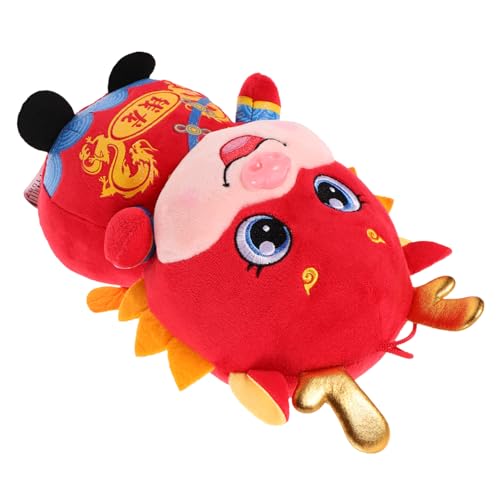 POPETPOP Cartoon Stofftier chinesisches neujahrshandwerk Drachenspielzeug im chinesischen Stil chinesischer neujahrsdrache süßer chinesischer Drache Drachenfigur PP Baumwolle POPETPOP Cartoon Stofftier chinesisches neujahrshandwerk Drachenspielzeug im chinesischen Stil chinesischer neujahrsdrache süßer chinesischer Drache Drachenfigur PP Baumwolle von POPETPOP