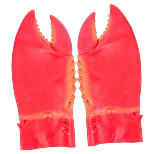 POPETPOP Cosplay Krabbenklauen Handschuhe aus Flexiblem Silikon Lustige Halloween Kostüm Tatzen Handschuhe für Männer und Frauen Bequemes Rollenspiel Zubehör für Partys und Bühnenauftritte von POPETPOP