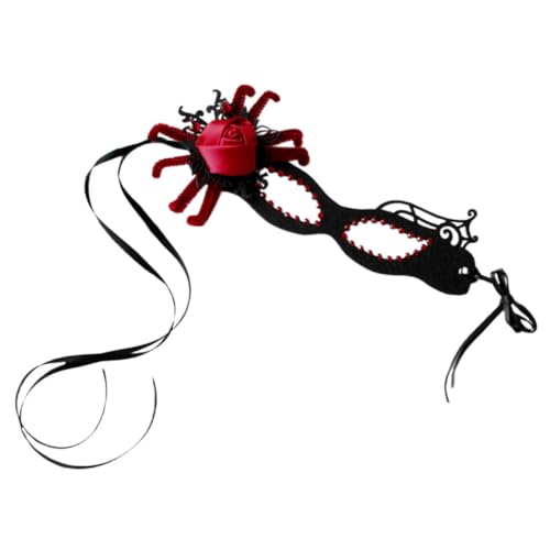 POPETPOP Cosplay Spinnenblumen Maske mit Strassverzierung Venezianische Masquerade Maske für Halloween Karneval und Kostümpartys Einzigartige Damen Gesichtsmaske für Maskenball und POPETPOP Cosplay Spinnenblumen Maske mit Strassverzierung Venezianische Masquerade Maske für Halloween Karneval und Kostümpartys Einzigartige Damen Gesichtsmaske für Maskenball und von POPETPOP