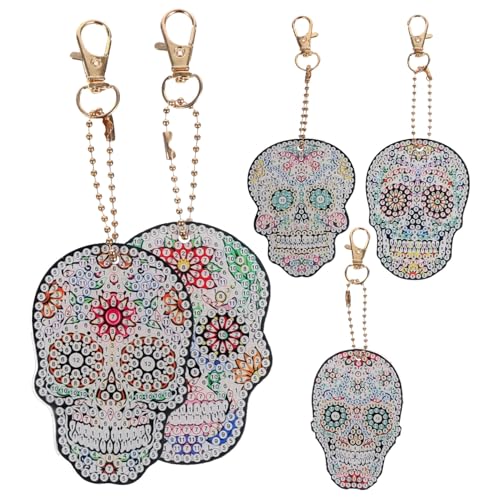 POPETPOP DIY Diamant Schädel Schlüsselanhänger Teilig Kreatives Anhänger Bastelset für Schlüsselbund Handgemacht für DIY Liebhaber und Kreative POPETPOP DIY Diamant Schädel Schlüsselanhänger Teilig Kreatives Anhänger Bastelset für Schlüsselbund Handgemacht für DIY Liebhaber und Kreative von POPETPOP
