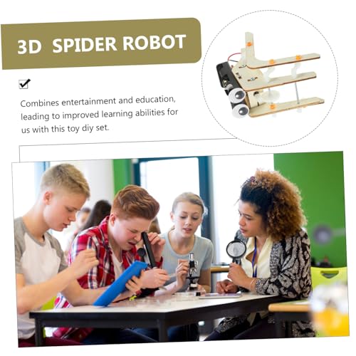 POPETPOP DIY Holz Spinnenroboter Bausatz für Wissenschaftliches Lernspielzeug Kreatives Experimentierset zur Motorischer Fähigkeiten und Problemlösung POPETPOP DIY Holz Spinnenroboter Bausatz für Wissenschaftliches Lernspielzeug Kreatives Experimentierset zur Motorischer Fähigkeiten und Problemlösung von POPETPOP