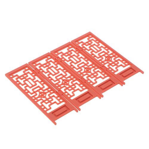 POPETPOP DIY Miniature Dollhouse Fügen Sie Bewegung hinzu Chinesische Dekoration Puppenhaus Trennwand Puppenhaus Deko mini Bildschirm Minature Dinge Puppenhaus Miniaturen Möbel pla Brown von POPETPOP