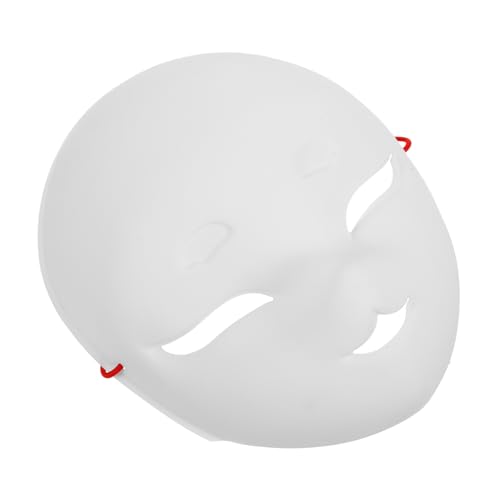 POPETPOP DIY PVC Fuchsmaske Unbemalt Weiße Blanko Maske zum Bemalen für Karneval Cosplay Kreatives Basteln von POPETPOP