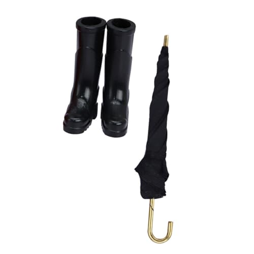 POPETPOP Dollhouse Realistische Kleine Gummistiefel und Schirm Miniaturen Zubehör POPETPOP Dollhouse Realistische Kleine Gummistiefel und Schirm Miniaturen Zubehör von POPETPOP