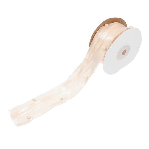 POPETPOP Doppellagiges Satinband mit Perlen Schleifenband zum Verpacken Blüten Dekorationsband Elegantes Geschenkband für DIY Haarspangen und Kopfzierde Langlebiges Farbbeständiges POPETPOP Doppellagiges Satinband mit Perlen Schleifenband zum Verpacken Blüten Dekorationsband Elegantes Geschenkband für DIY Haarspangen und Kopfzierde Langlebiges Farbbeständiges von POPETPOP
