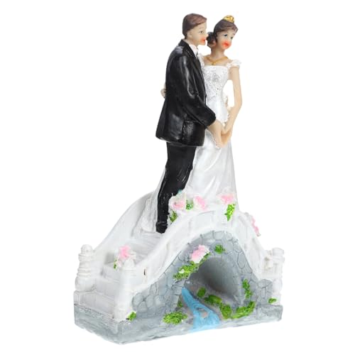 POPETPOP Elegante Brautpaar Tortenfigur aus Resin Romantische Hochzeitstorte Dekoration Langlebiger Cake Topper für Verlobungs und Hochzeitsfeiern Vielseitig als Tischdeko Geeignet Edles POPETPOP Elegante Brautpaar Tortenfigur aus Resin Romantische Hochzeitstorte Dekoration Langlebiger Cake Topper für Verlobungs und Hochzeitsfeiern Vielseitig als Tischdeko Geeignet Edles von POPETPOP