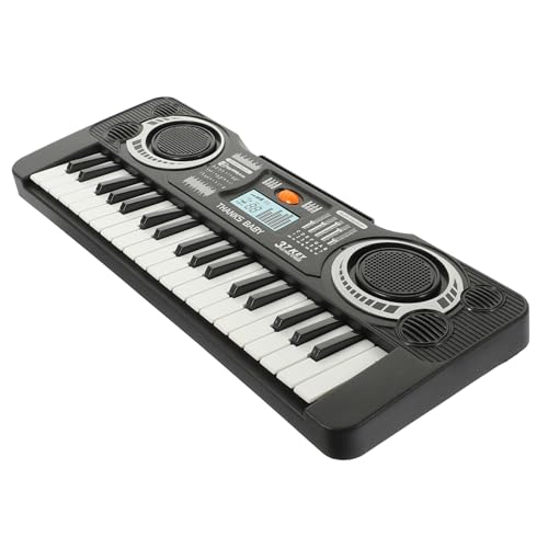 POPETPOP Elektronisches Klavierspielzeug Tasten Multifunktional Keyboard Musikinstrument Lernspielzeug Hand Auge Koordination Fördernd Robust Schwarz Zufällige Farbe Zufällige Farbe von POPETPOP