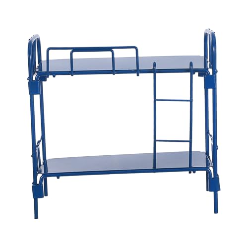 POPETPOP Etagenbetten Für Babypuppen: Puppenbett, Miniatur-bettrahmen Aus Metall, 1:12 Möbel, Miniatur-puppenhaus-tischzubehör, Mini-möbel, Blau POPETPOP Etagenbetten Für Babypuppen: Puppenbett, Miniatur-bettrahmen Aus Metall, 1:12 Möbel, Miniatur-puppenhaus-tischzubehör, Mini-möbel, Blau von POPETPOP