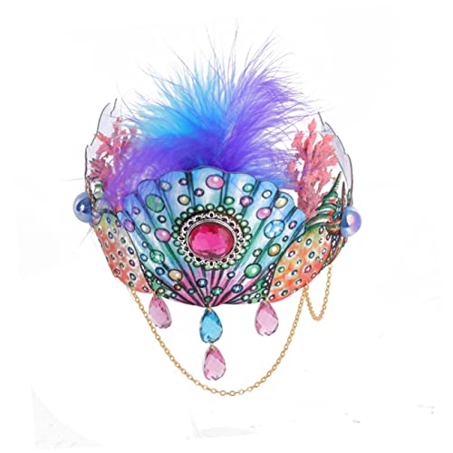 POPETPOP Halloween Haarband Krone Für Frauen Elastisches Stirnband Muschel Design Party Kopfschmuck Fotografie Requisiten Für Kostümparty POPETPOP Halloween Haarband Krone Für Frauen Elastisches Stirnband Muschel Design Party Kopfschmuck Fotografie Requisiten Für Kostümparty von POPETPOP