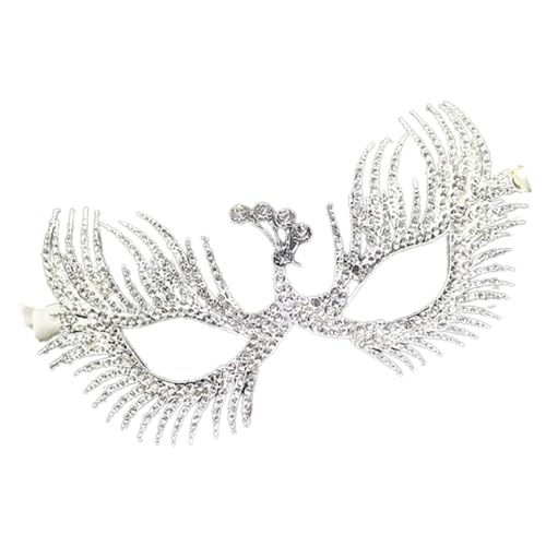 POPETPOP Frauen Maske für Maskerade Venezianische Party Augenmaske Karneval Maske für Tänze Halloween Festliche Anlässe Handwerkskunst mit Funkelnden Strasssteinen von POPETPOP