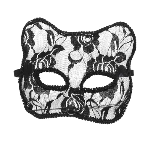 POPETPOP Fuchs Maske katze gesichtsmaske Katzenmaske für Männer Party-Halbgesichts-Katzenmaske Katzenfrauenmaske Halloween-Katzenmaske Fuchsmaske Katzenmaske Frauen Plastik Schwarz POPETPOP Fuchs Maske katze gesichtsmaske Katzenmaske für Männer Party-Halbgesichts-Katzenmaske Katzenfrauenmaske Halloween-Katzenmaske Fuchsmaske Katzenmaske Frauen Plastik Schwarz von POPETPOP