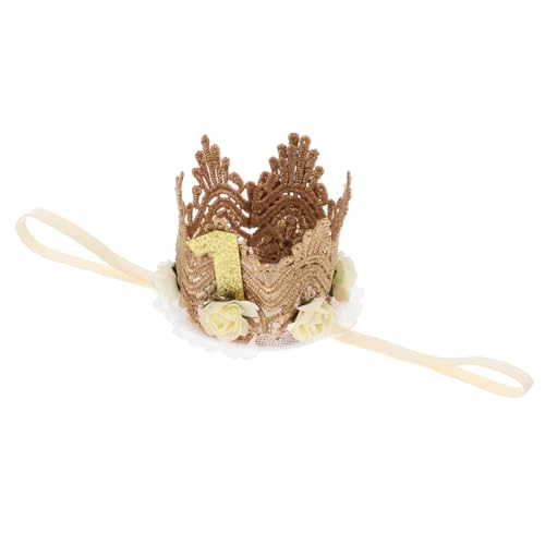 POPETPOP Geburtstag Krone Beige Geburtstagskrone mit Elastischem Band für Kleinkinder Partyhut Dekoration Fotorequisite für Mädchen und Jungen POPETPOP Geburtstag Krone Beige Geburtstagskrone mit Elastischem Band für Kleinkinder Partyhut Dekoration Fotorequisite für Mädchen und Jungen von POPETPOP