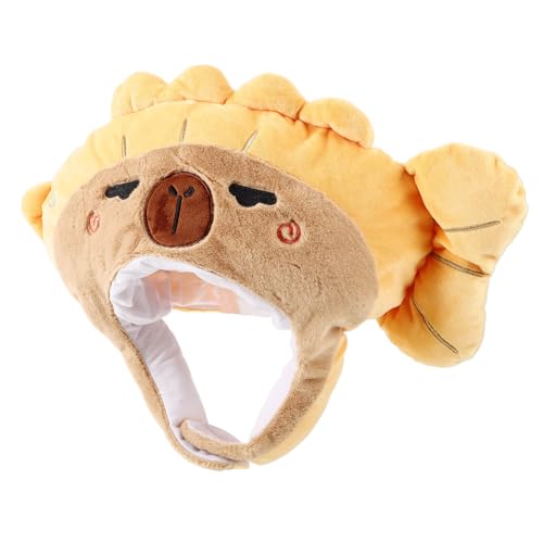 POPETPOP Gelber Plüsch Fischhut Cosplay Karneval Party Kostüm Kopfbedeckung Lustige Mütze für Erwachsene und Bequemes Strapazierfähiges Material für Lange Nutzung und Fotorequisiten POPETPOP Gelber Plüsch Fischhut Cosplay Karneval Party Kostüm Kopfbedeckung Lustige Mütze für Erwachsene und Bequemes Strapazierfähiges Material für Lange Nutzung und Fotorequisiten von POPETPOP