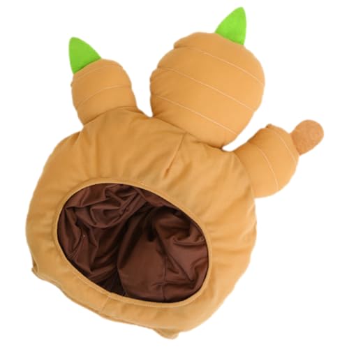 POPETPOP Ginger Hut Plüsch Halloween Kostümhut für Partys Lustige Kopfbedeckung aus Weichem Material Fotorequisit für Karneval und Fasching Bequem und Leicht POPETPOP Ginger Hut Plüsch Halloween Kostümhut für Partys Lustige Kopfbedeckung aus Weichem Material Fotorequisit für Karneval und Fasching Bequem und Leicht von POPETPOP