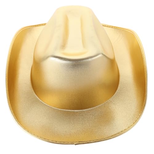 POPETPOP Goldener Cowboyhut mit Kuh Print Glitzernder Western Hut für Cosplay Halloween und Partys Leichte und Robuste Mütze für Themenveranstaltungen Einzigartiges POPETPOP Goldener Cowboyhut mit Kuh Print Glitzernder Western Hut für Cosplay Halloween und Partys Leichte und Robuste Mütze für Themenveranstaltungen Einzigartiges von POPETPOP