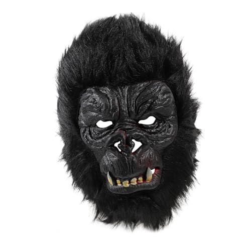 POPETPOP Gorilla Maske für Halloween Realistische Tierkopf Maske für Karneval Kostümpartys und Cosplay Langlebig und Detailgetreu POPETPOP Gorilla Maske für Halloween Realistische Tierkopf Maske für Karneval Kostümpartys und Cosplay Langlebig und Detailgetreu von POPETPOP