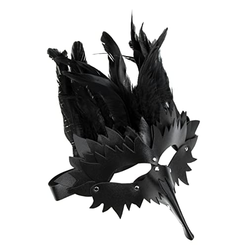 POPETPOP Gothic Steampunk Schnabelmaske mit Federn Halloween Kostümzubehör für Maskerade Kostümpartys Vielseitig Einsetzbar Kreatives Design für Spaß Aufregung POPETPOP Gothic Steampunk Schnabelmaske mit Federn Halloween Kostümzubehör für Maskerade Kostümpartys Vielseitig Einsetzbar Kreatives Design für Spaß Aufregung von POPETPOP