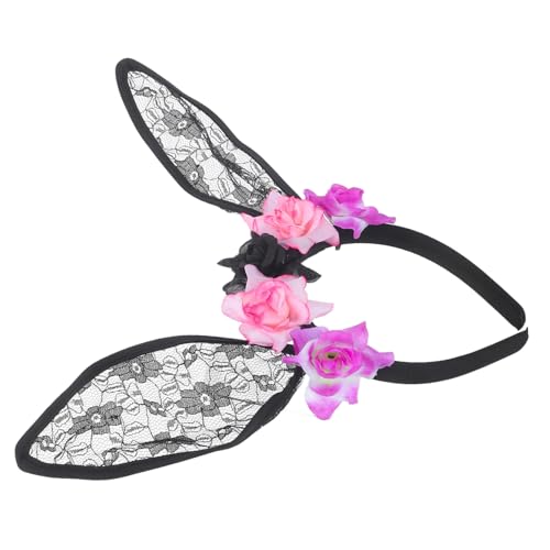 POPETPOP Haarreif mit Hasenohren Schwarzen für Halloween Teiliges Party Cosplay Zubehör Wiederverwendbar für Kostümpartys Festliche Anlässe POPETPOP Haarreif mit Hasenohren Schwarzen für Halloween Teiliges Party Cosplay Zubehör Wiederverwendbar für Kostümpartys Festliche Anlässe von POPETPOP
