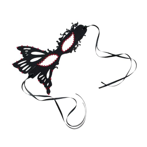 POPETPOP Halbgesichts Masquerade Maske Schmetterling mit Strasssteinen Verstellbar Party Maske für Halloween Karneval Maskenbälle Damen Accessoire POPETPOP Halbgesichts Masquerade Maske Schmetterling mit Strasssteinen Verstellbar Party Maske für Halloween Karneval Maskenbälle Damen Accessoire von POPETPOP