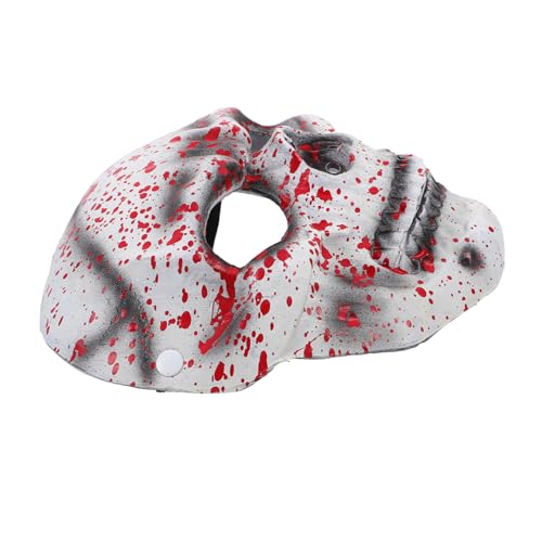 POPETPOP Halloween Bloody Skull Maske für Männer Realistische Cosplay Maske für Festival Karneval Atmungsaktive Leichte PU Maske für Grusel Spaß POPETPOP Halloween Bloody Skull Maske für Männer Realistische Cosplay Maske für Festival Karneval Atmungsaktive Leichte PU Maske für Grusel Spaß von POPETPOP