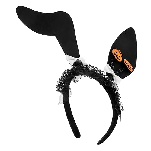 POPETPOP Halloween Bunny Ear Haarreif Leichtes Bequemes Headwear für Cosplay Bühnenauftritt Party Langlebig und Passend für Damen und Herren POPETPOP Halloween Bunny Ear Haarreif Leichtes Bequemes Headwear für Cosplay Bühnenauftritt Party Langlebig und Passend für Damen und Herren von POPETPOP